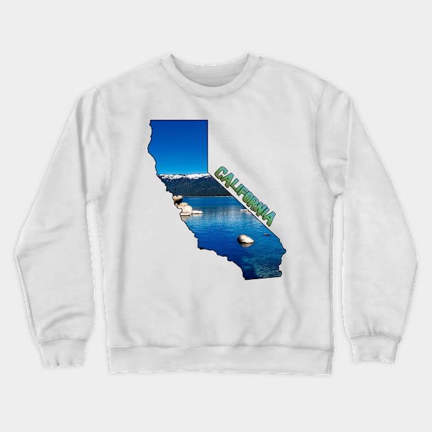 California (Lake Tahoe) Crewneck Sweatshirt by gorff